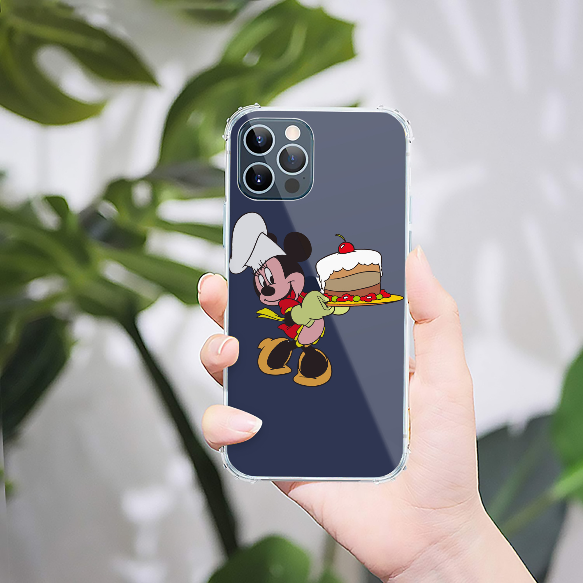 （画像用） ミッキーマウス Mickey Mouse 【iPhone 12シリーズ対応】透明スマホケース（クリアソフトケース）